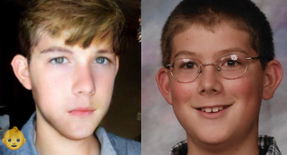 There’s little in common between the young man on the left—FaceApp’s young filtering of Jake—and what Jake really looked like at the cusp of puberty. Image courtesy of Christie Wilcox